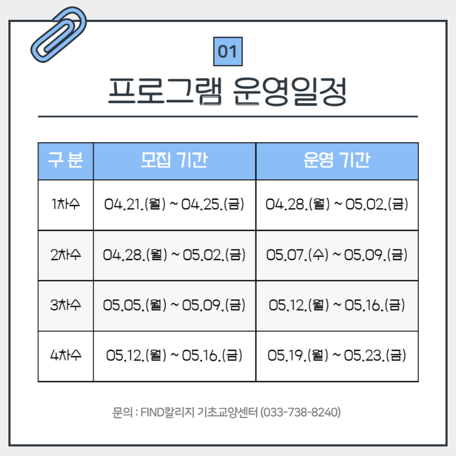 2025학년도 1학기 FIND칼리지 기초교양센터 1대1 영어 코칭 프로그램 안내 5